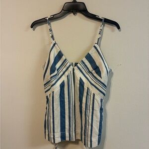 Universal Thread Blue and White Striped Camisole
